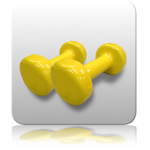 Ex Demo Dumbells (Vinyl) - 4.0kg Pair (Slightly Damaged)